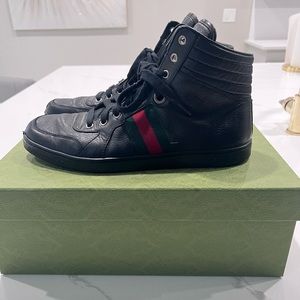 Mens Gucci Hi Top Sneaker Size 9 1/2
